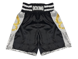 Personalized Boxing Shorts : KNBSH-029-Black